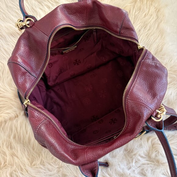 Tory Burch Brody Satchel - Deep Berry - Picture 3 of 8